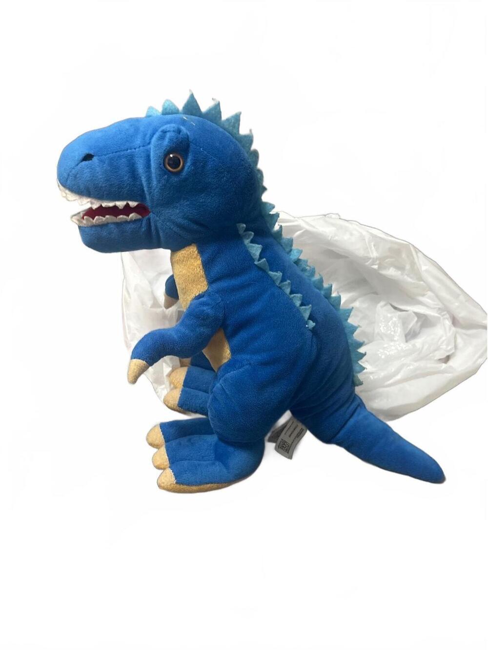 Fiesta Walk Your Pet 12" Blue Dinosaur Plush Toy